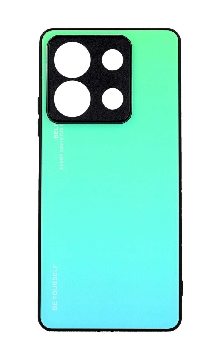 Levně Kryt TopQ LUXURY Xiaomi Redmi Note 13 5G pevný duhový zelený 118091 (pouzdro neboli obal na mobil Xiaomi Redmi Note 13 5G)