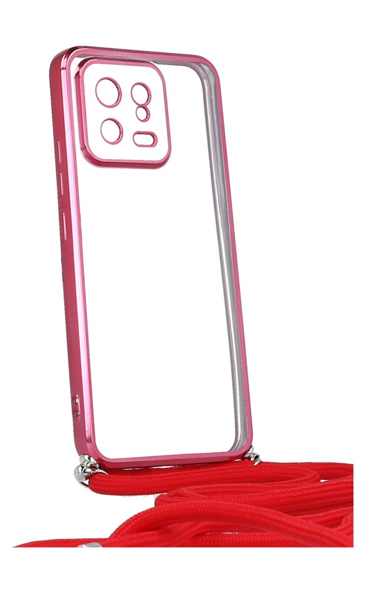 Zadní kryt Frame na Xiaomi 13 červený se šňůrkou
