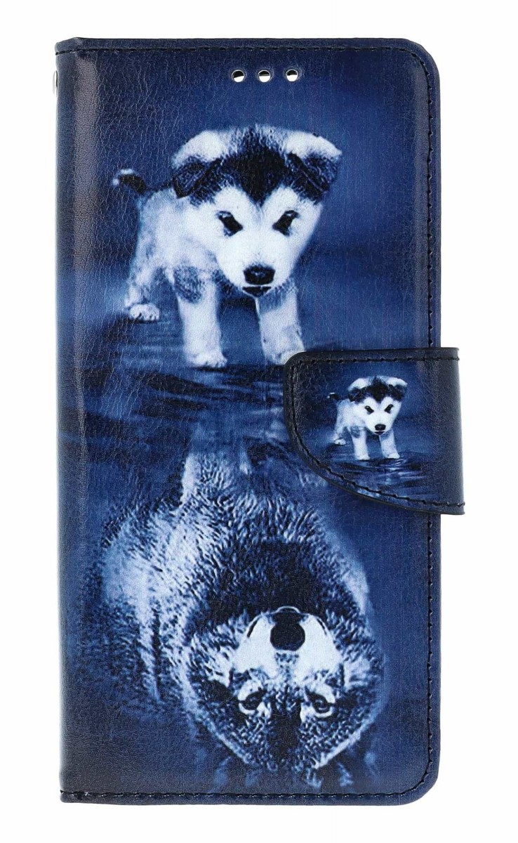 Knížkové pouzdro na Xiaomi Redmi Note 14 Odraz vlka