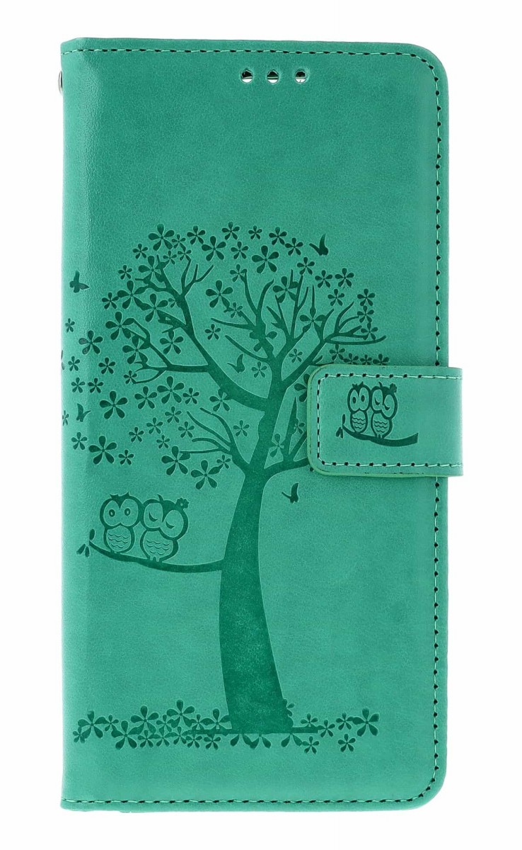Knížkové pouzdro na Xiaomi Redmi 15 Zelený strom sovičky
