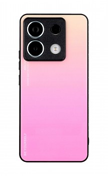 Zadní pevný kryt LUXURY na Xiaomi Redmi Note 13 Pro 5G duhový meruňkový