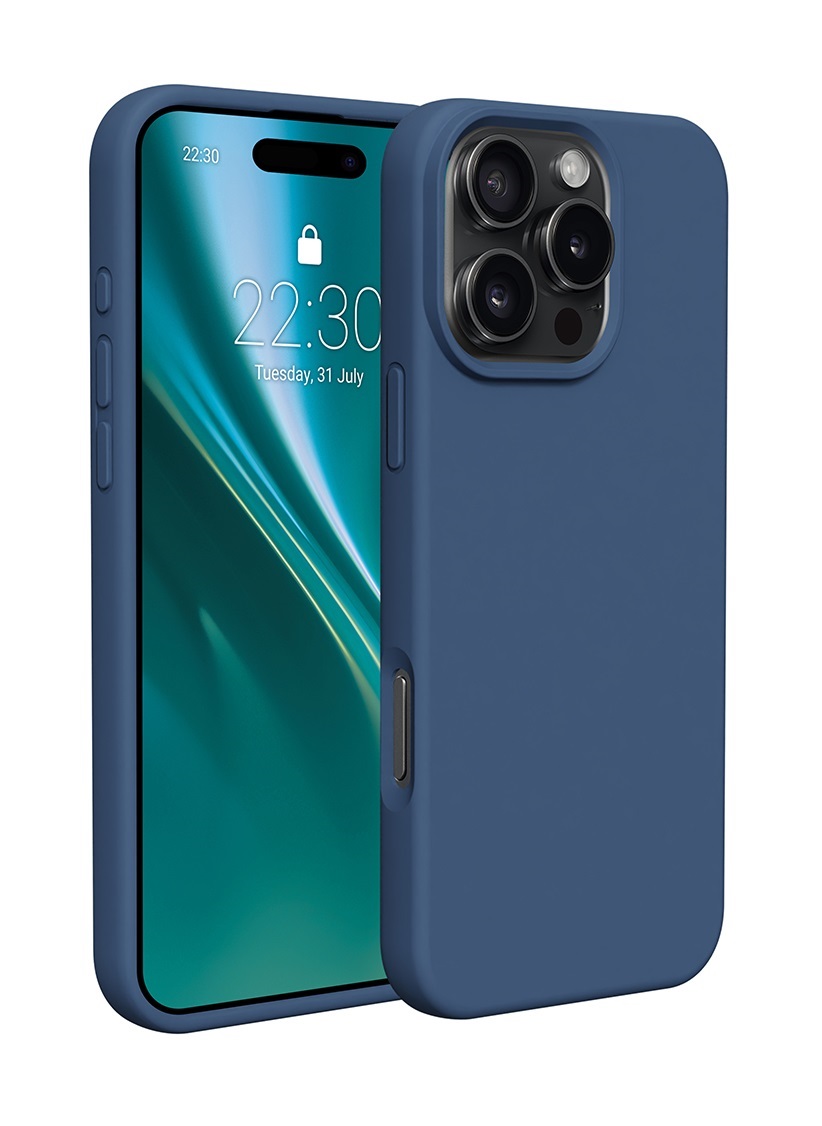 Levně Kryt TopQ Essential iPhone 16 Pro ocelově modrý 128156 (pouzdro neboli obal na mobil iPhone 16 Pro)