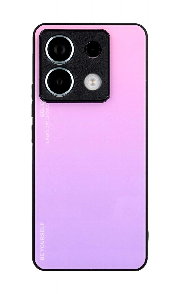 Zadní pevný kryt LUXURY na Xiaomi Redmi Note 13 Pro 5G duhový růžový