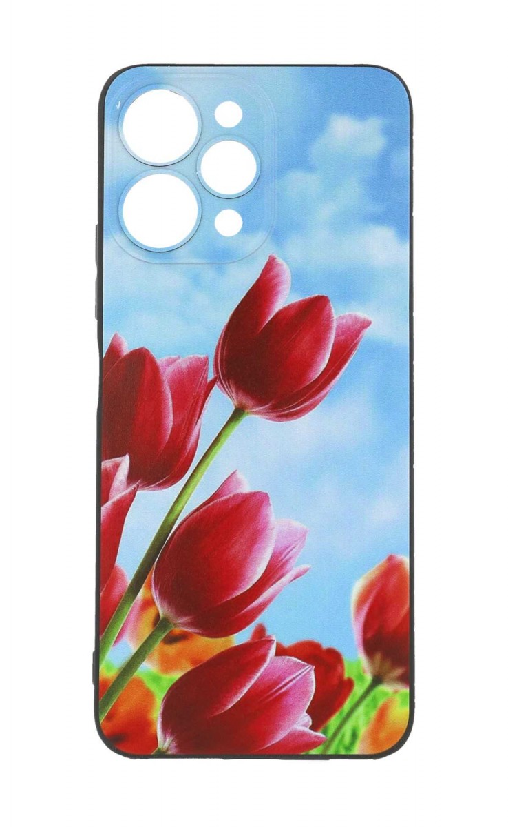 Levně Kryt TopQ Xiaomi Redmi 12 Tulips 118161 (pouzdro neboli obal na mobil Xiaomi Redmi 12)
