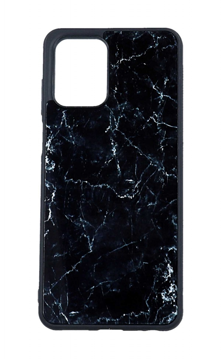 Levně Kryt TopQ Marble Motorola Moto G73 pevný Smoky Black 98185 (pouzdro neboli obal na mobil Motorola Moto G73)