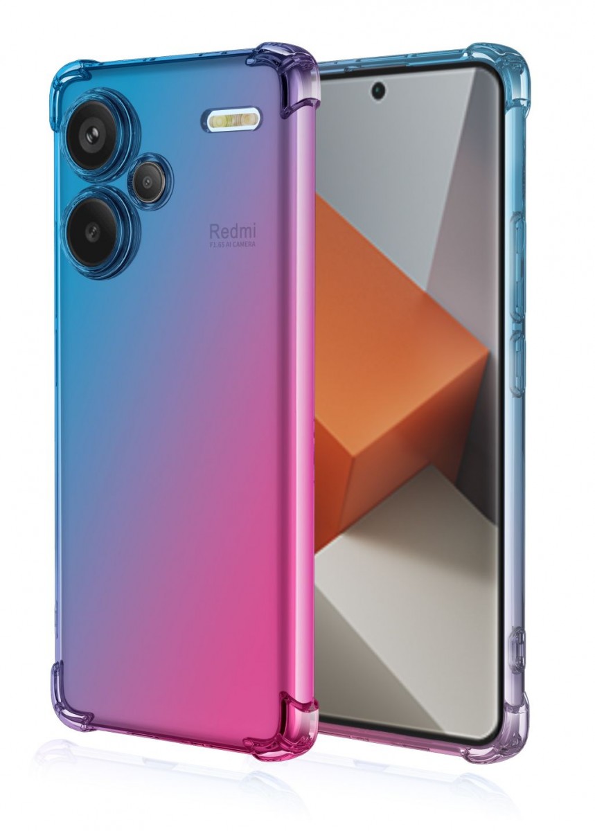 Levně Kryt TopQ Xiaomi Redmi Note 13 Pro+ 5G Shock duhový modro-růžový 118186 (pouzdro neboli obal na mobil Xiaomi Redmi Note 13 Pro+ 5G)