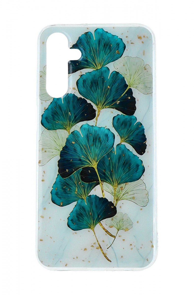 Zadní kryt Gold Glam na Samsung A15 Leaves