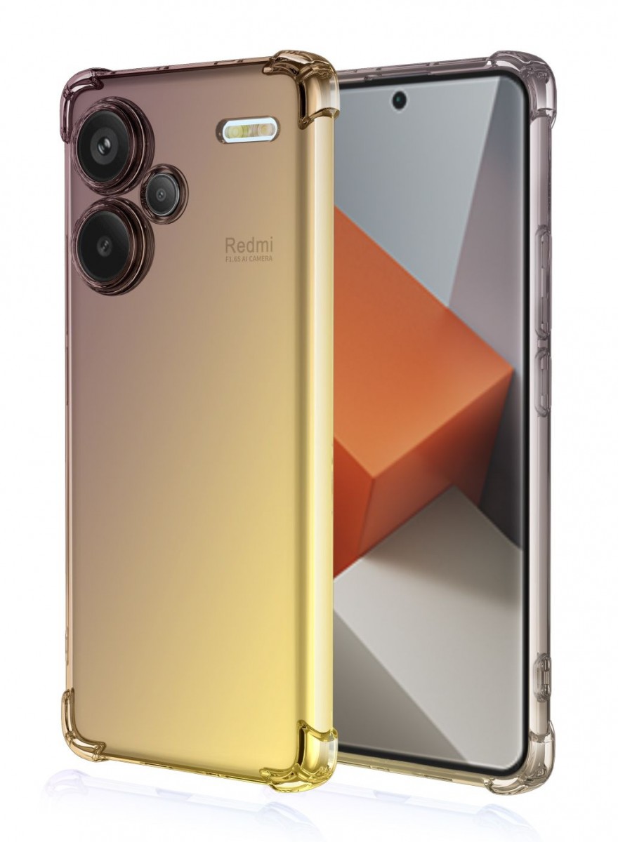Levně Kryt TopQ Xiaomi Redmi Note 13 Pro+ 5G Shock duhový purpurovo-žlutý 118189 (pouzdro neboli obal na mobil Xiaomi Redmi Note 13 Pro+ 5G)
