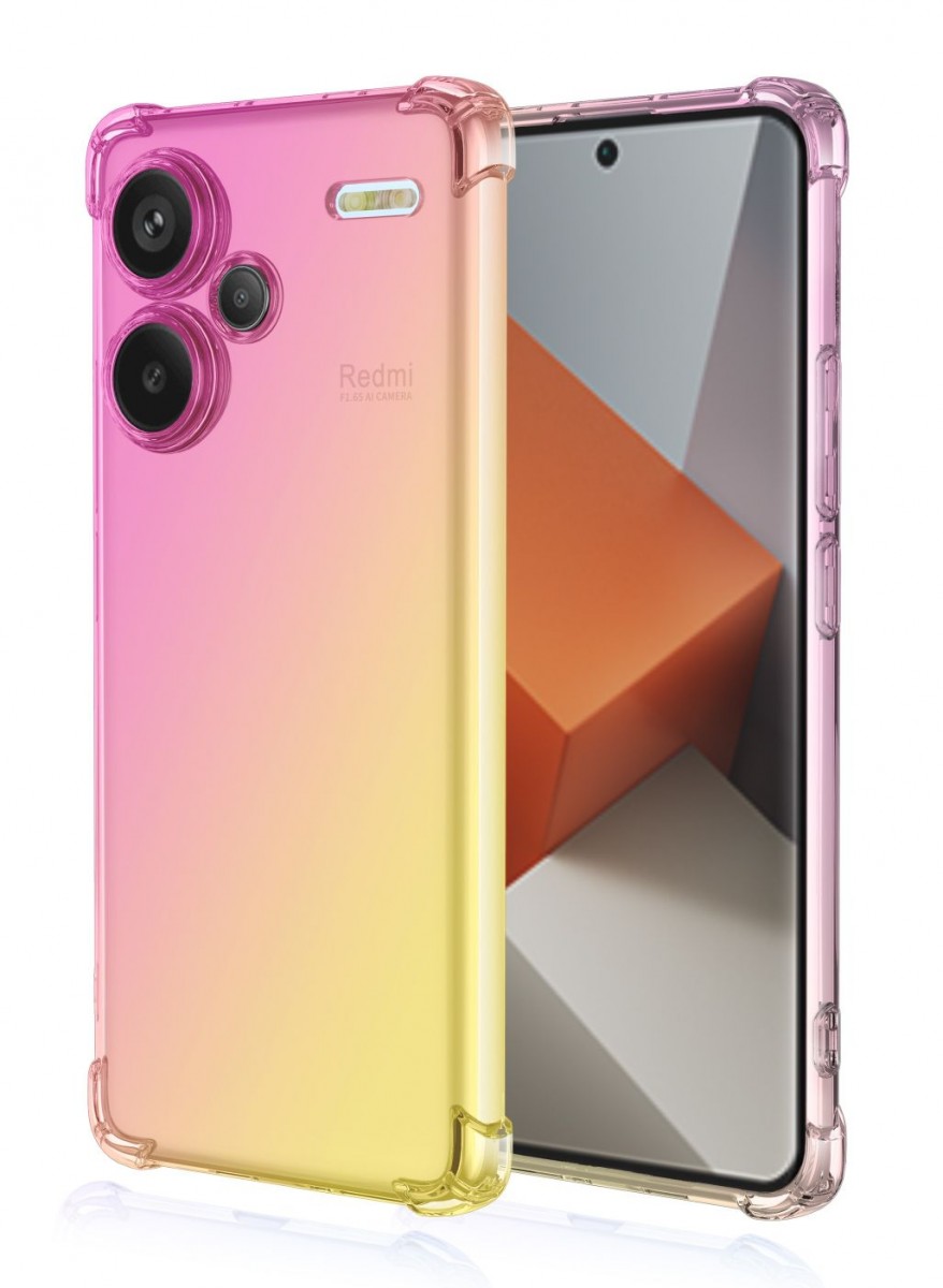 Levně Kryt TopQ Xiaomi Redmi Note 13 Pro+ 5G Shock duhový růžovo-žlutý 118192 (pouzdro neboli obal na mobil Xiaomi Redmi Note 13 Pro+ 5G)