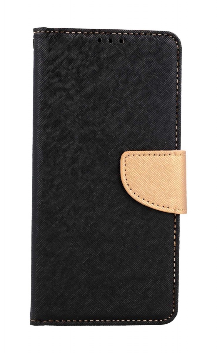 Levně Pouzdro TopQ Samsung A23 5G knížkové černo-zlaté 118239 (kryt neboli obal na mobil Samsung A23 5G)