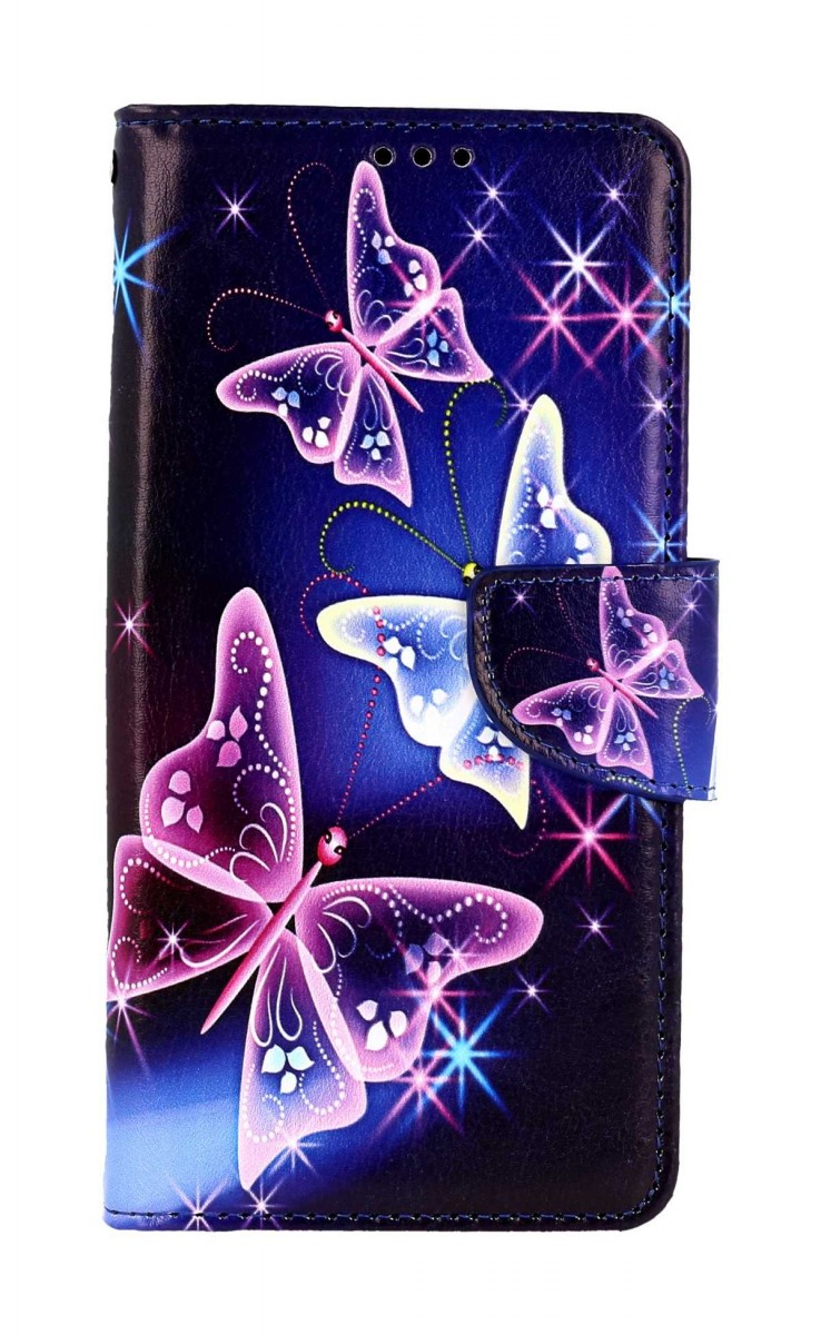 Knížkové pouzdro na Xiaomi Poco X3 Modré s motýlky