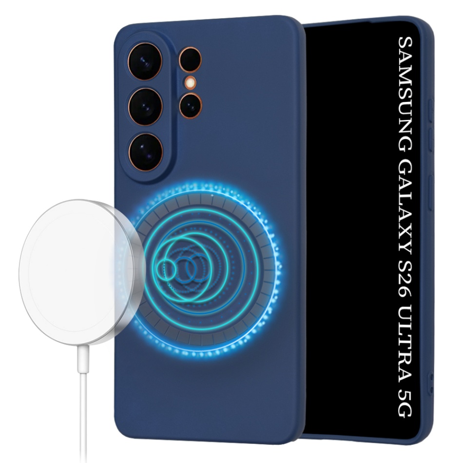 Levně Techsuit - SoftFlex MagSafe - Samsung Galaxy S26 Ultra - tmavě modrá
