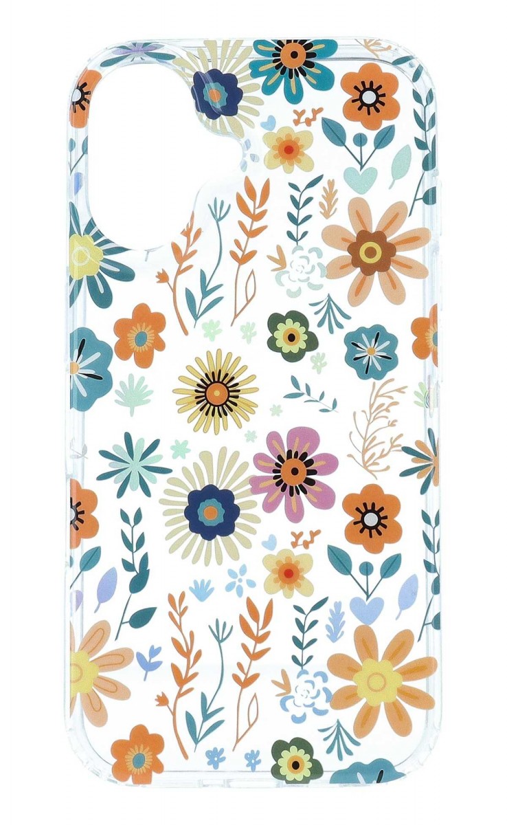 Zadní pevný kryt IMD na iPhone 16 Flowers