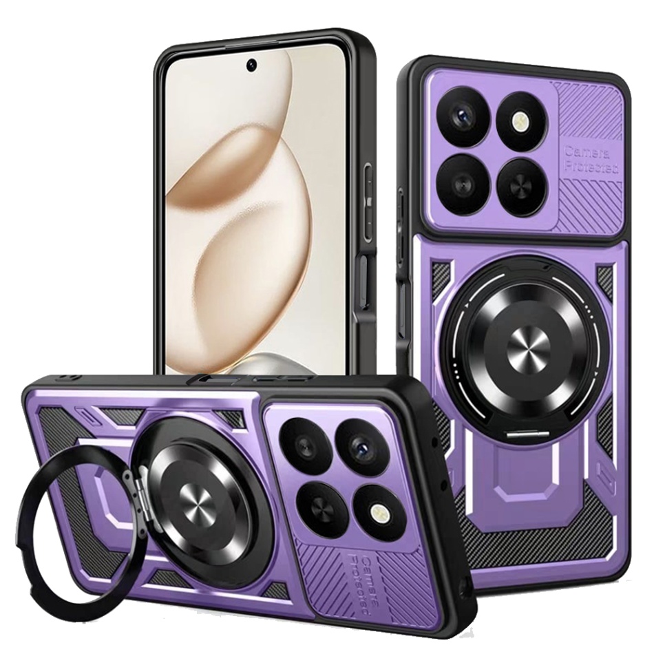 Techsuit - RuggedCam - Honor 400 Smart 5G / 400 Smart 4G / X7d 4G - fialová