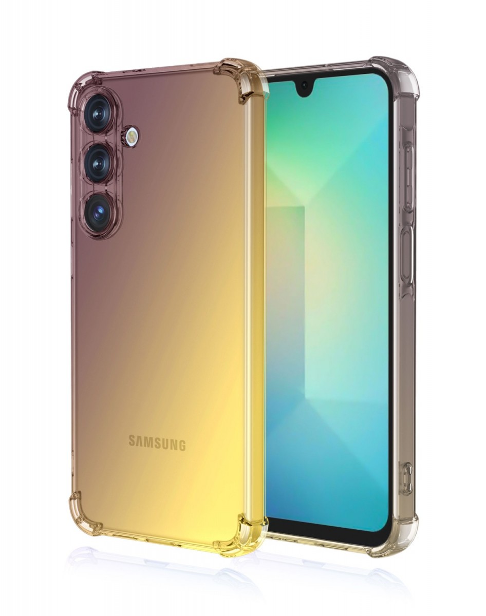 Levně Kryt TopQ Samsung A26 5G Shock duhový purpurovo-žlutý 138328 (pouzdro neboli obal na mobil Samsung A26 5G)