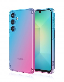 Zadní kryt na Samsung A26 5G Shock duhový modro-růžový
