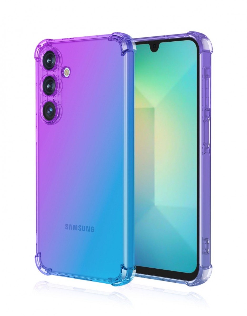 Kryt TopQ Samsung A26 5G Shock duhový fialovo-modrý 138331