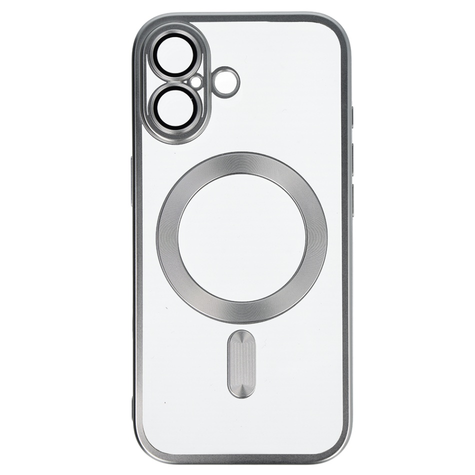 Levně Zadní kryt Metallic MagSafe pro iPhone 17 stříbrný