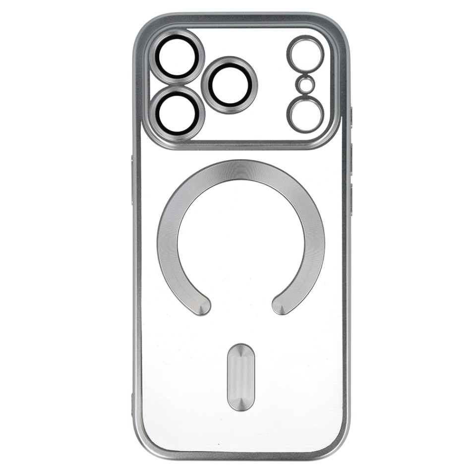 Zadní kryt Metallic MagSafe pro iPhone 17 Pro stříbrný