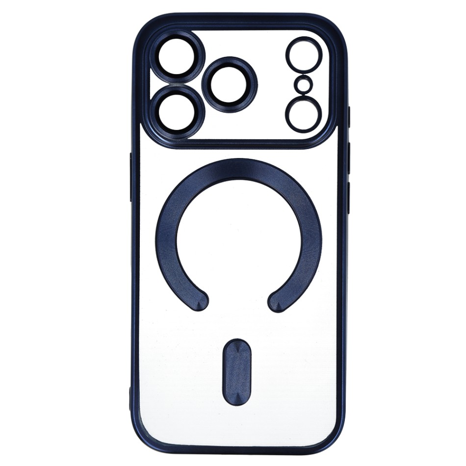Levně Zadní kryt Metallic MagSafe pro iPhone 17 Pro Max modrý