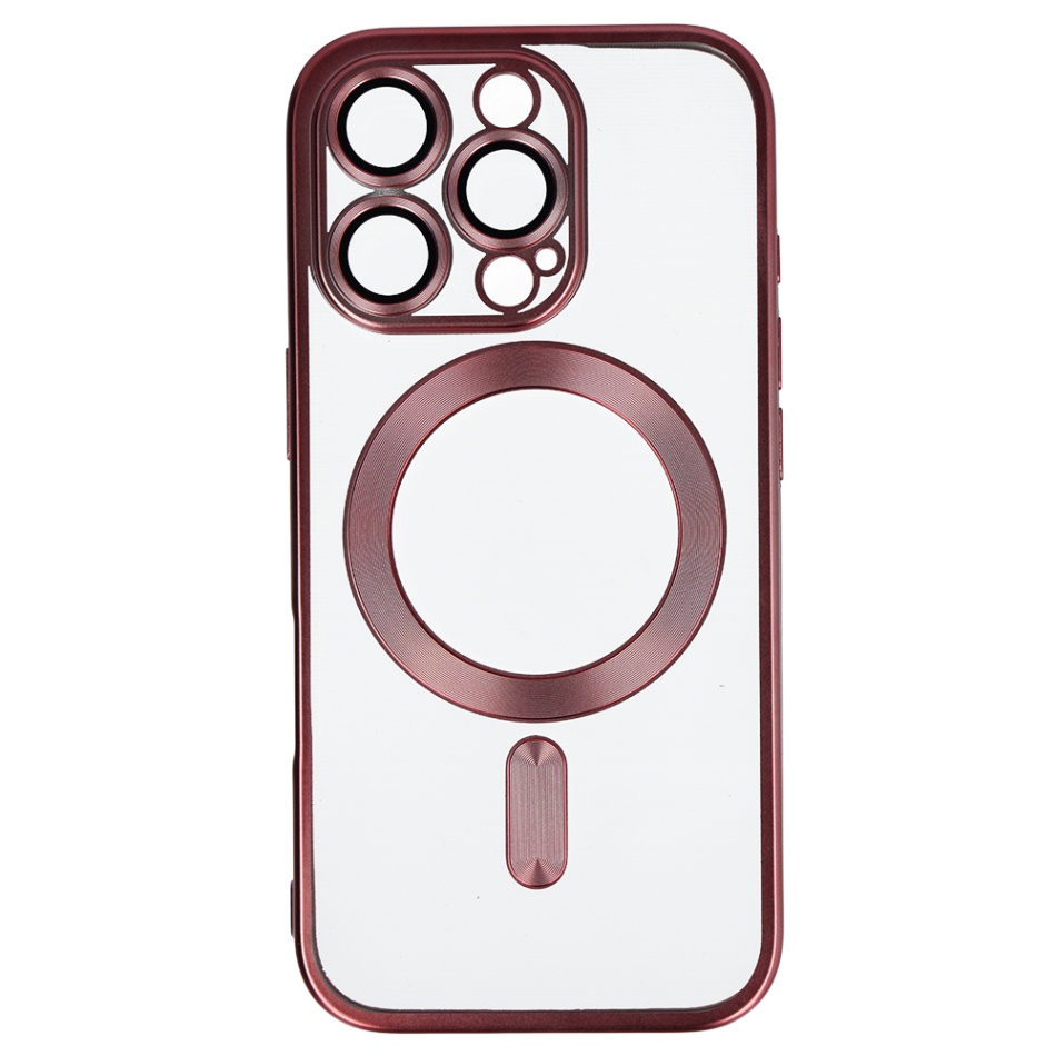 Levně Zadní kryt Metallic MagSafe pro iPhone 16 Pro, růžový