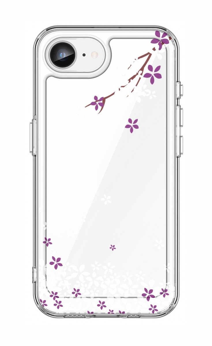 Zadní pevný kryt Image na iPhone 16e Květy sakury
