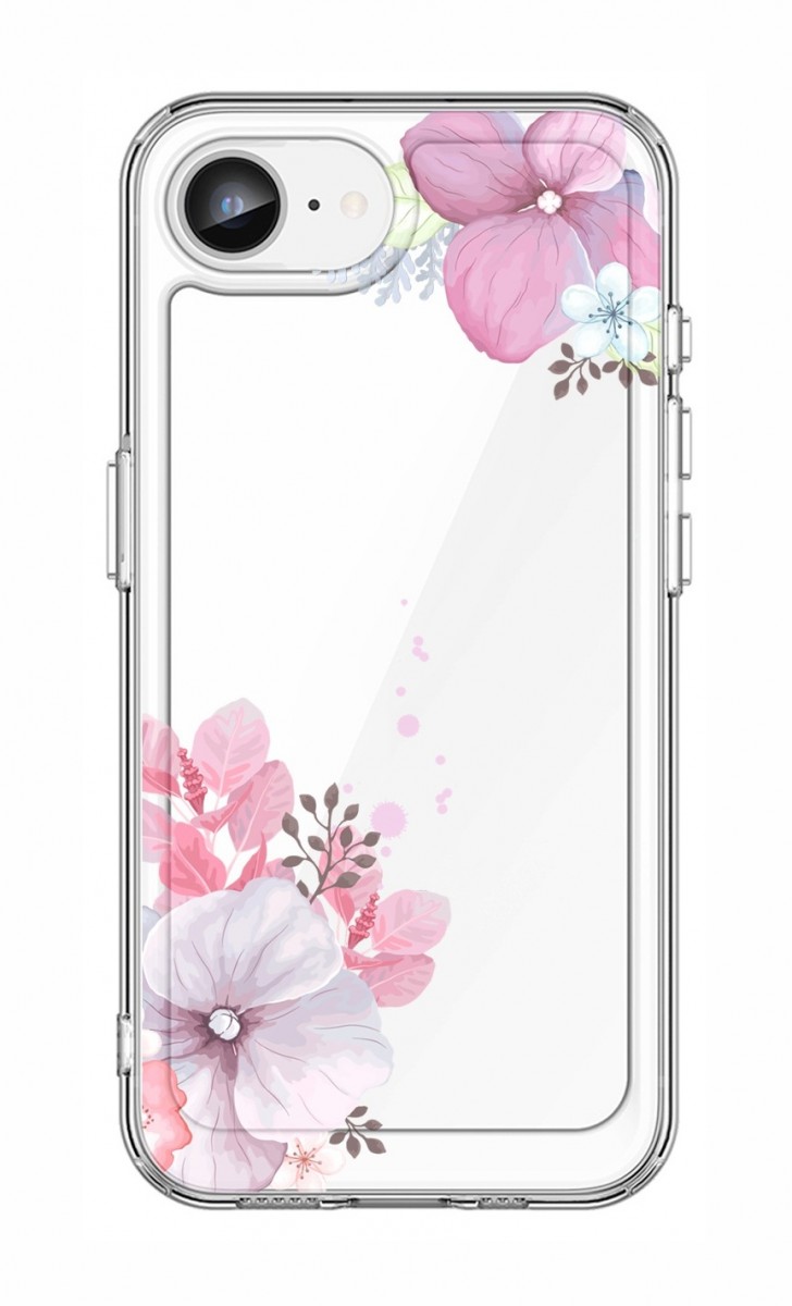 Levně Kryt TopQ Image iPhone 16e pevný Violet Blossom 138388 (pouzdro neboli obal na mobil iPhone 16e)