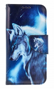 Knížkové pouzdro na iPhone 16e Vlkodlak