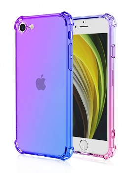 Zadní kryt na iPhone 16e Shock duhový fialovo-modrý