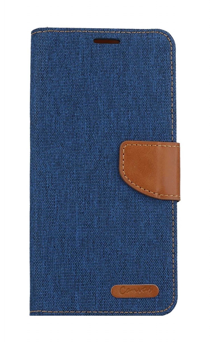 Knížkové pouzdro Canvas na Xiaomi Redmi Note 11 modré tmavé