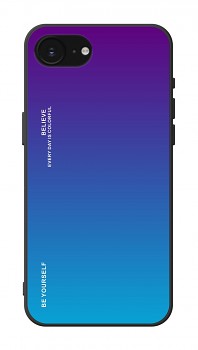 Zadní pevný kryt LUXURY na iPhone 16e duhový purpurový