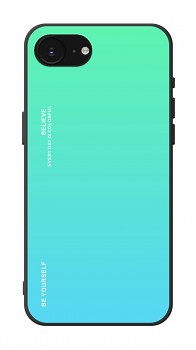 Zadní pevný kryt LUXURY na iPhone 16e duhový zelený