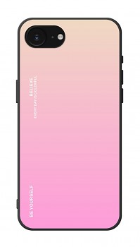 Zadní pevný kryt LUXURY na iPhone 16e duhový meruňkový