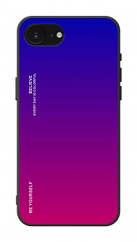 Zadní pevný kryt LUXURY na iPhone 16e duhový fialový