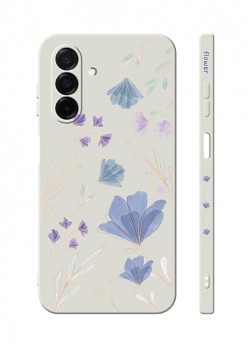Zadní kryt Design na Samsung A26 5G Modré kvítky