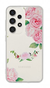 Zadní kryt Flower na Samsung A13 s růžovými květy