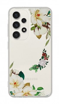 Zadní kryt Flower na Samsung A13 s bílými květy