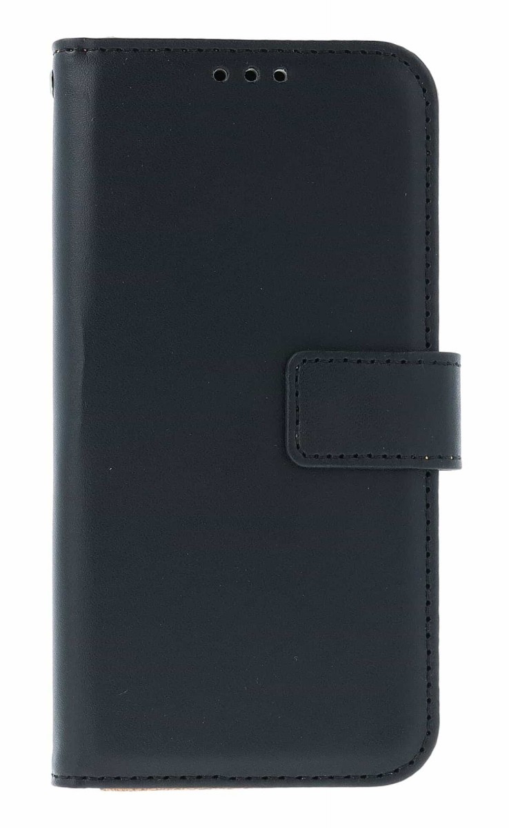 Levně Pouzdro TopQ iPhone 16e knížkové černé s přezkou 2 138517 (obal neboli kryt iPhone 16e)