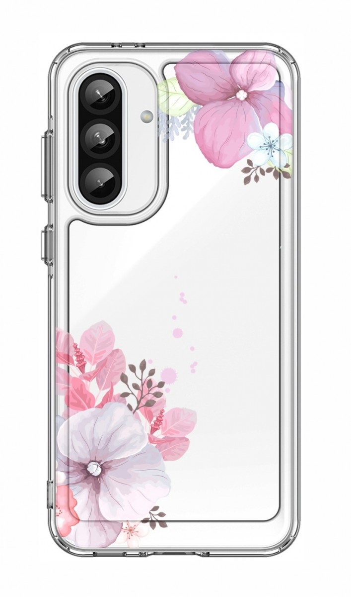 Kryt TopQ Image Samsung A56 pevný Violet Blossom 138535