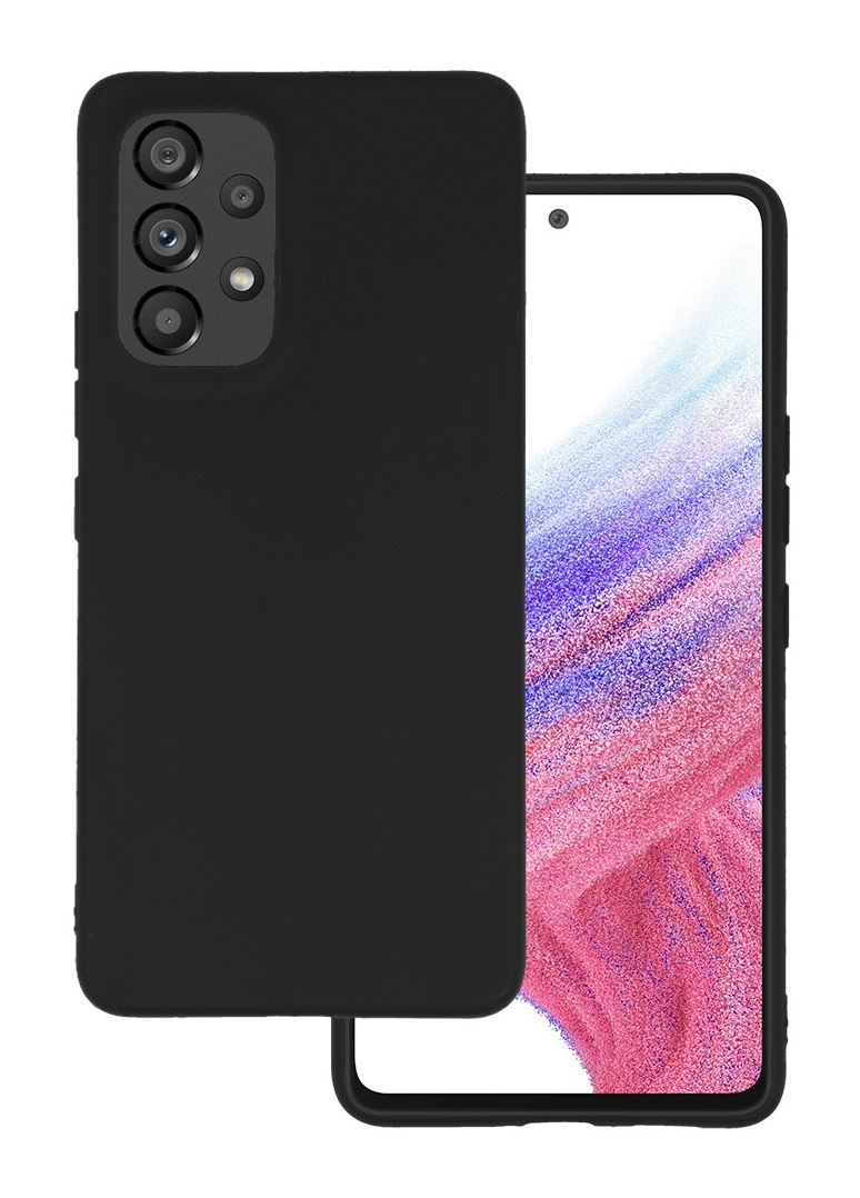 Levně Kryt MATT TopQ Samsung A53 5G černý 98565 (pouzdro neboli obal na mobil Samsung A53 5G)