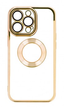 Zadní kryt na iPhone 14 Pro Beauty Clear zlatý