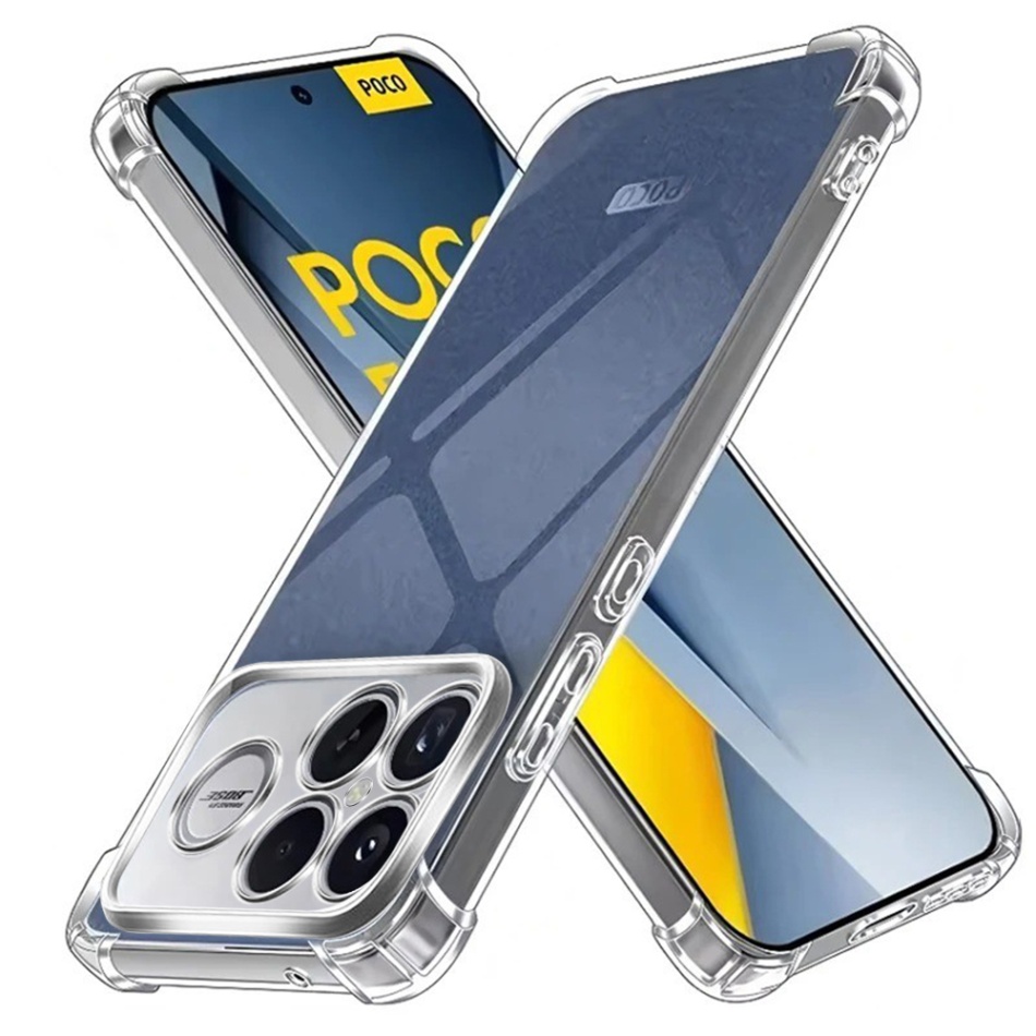 Levně Techsuit – nárazuvzdorný průhledný silikon – Xiaomi Poco F8 Ultra – průhledný