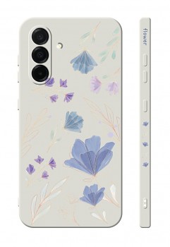 Zadní kryt Design na Samsung A36 Modré kvítky