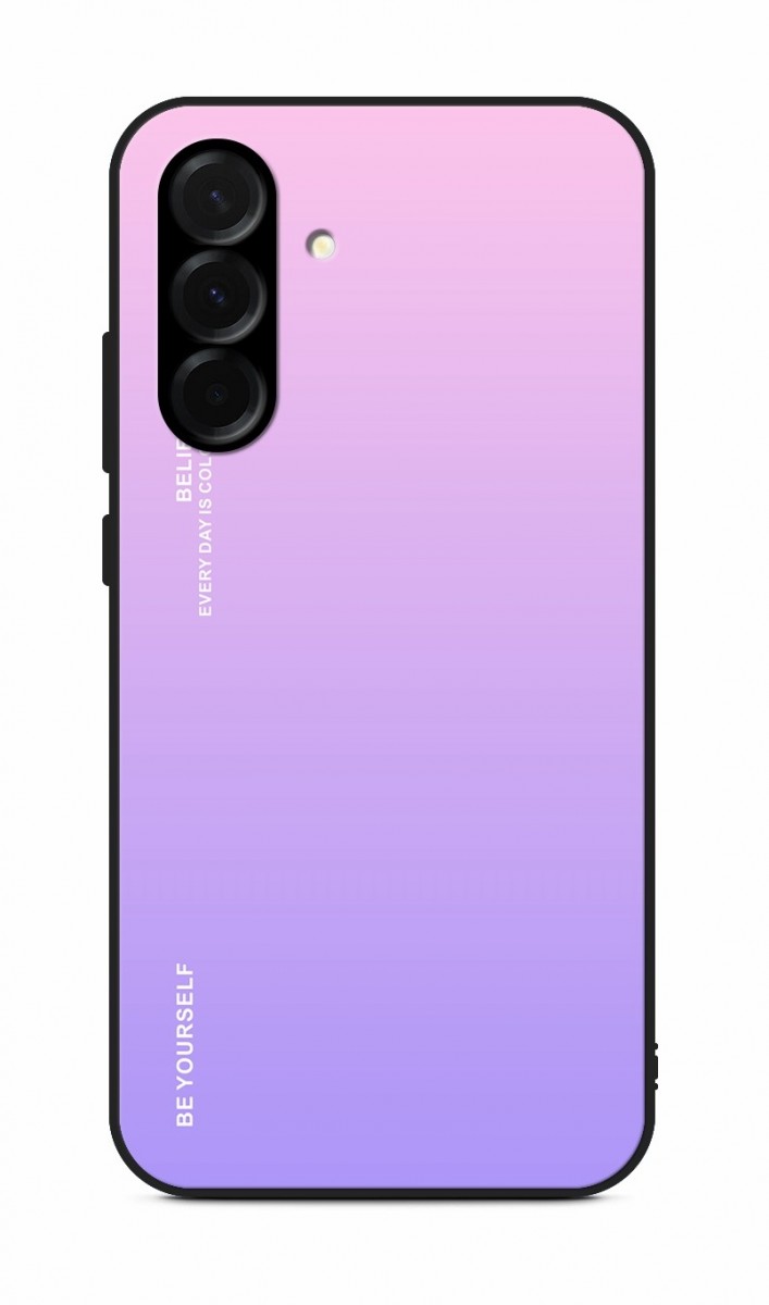 Zadní pevný kryt LUXURY na Samsung A36 duhový růžový