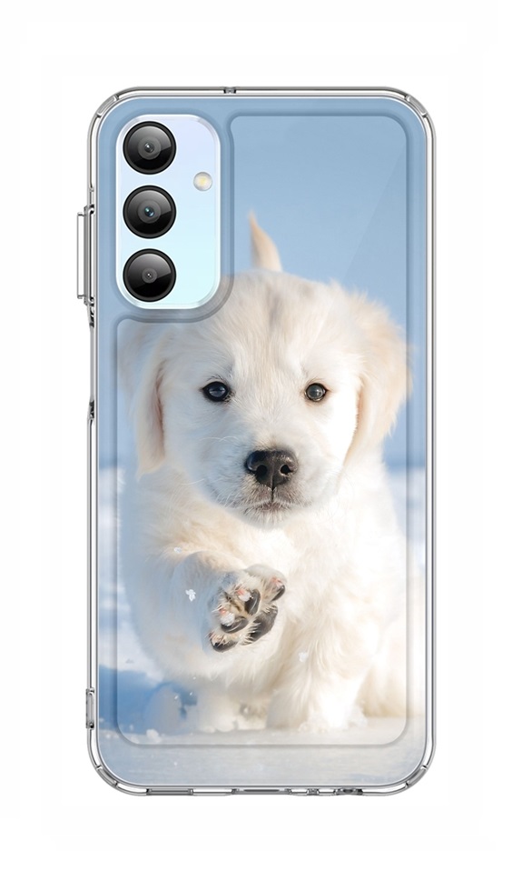 Zadní pevný kryt Image na Samsung A15 Štěňátko