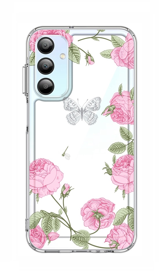Zadní pevný kryt Image na Samsung A15 Pivoňky