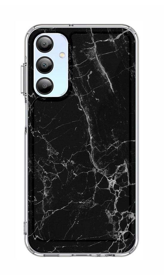 Zadní pevný kryt STYLE na Samsung A15 Mramor černý