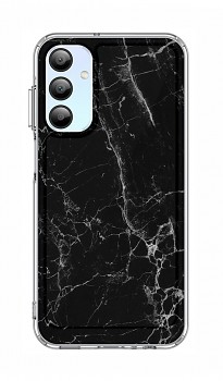 Zadní pevný kryt STYLE na Samsung A15 Mramor černý