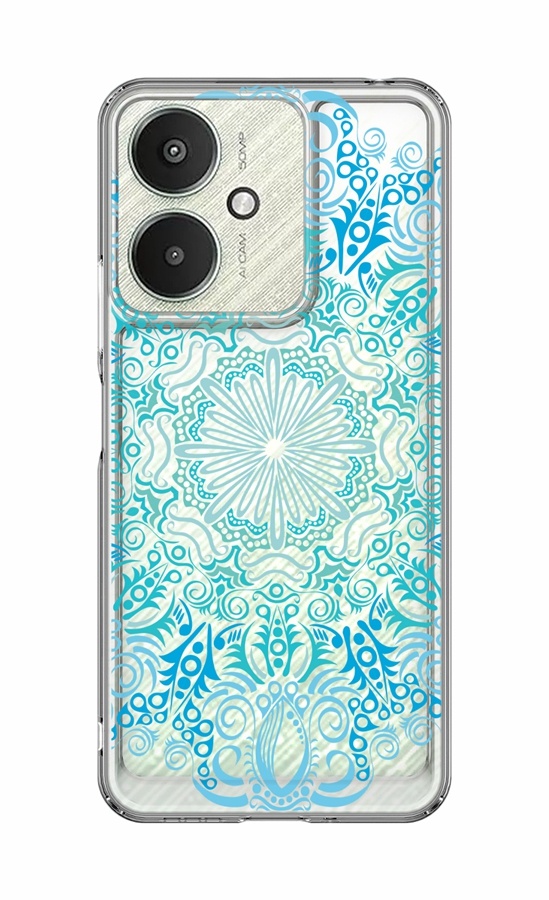 Levně Kryt TopQ Image Xiaomi Redmi 13C Image pevný Blue Mandala 128724 (pouzdro neboli obal na mobil Xiaomi Redmi 13C)