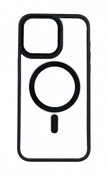 Zadní pevný kryt Magnetic na iPhone 14 Pro s černým rámečkem